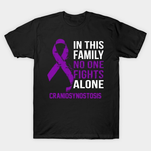 Craniosynostosis Awareness No One Fights Alone - Hope For A Cure T-Shirt by BoongMie